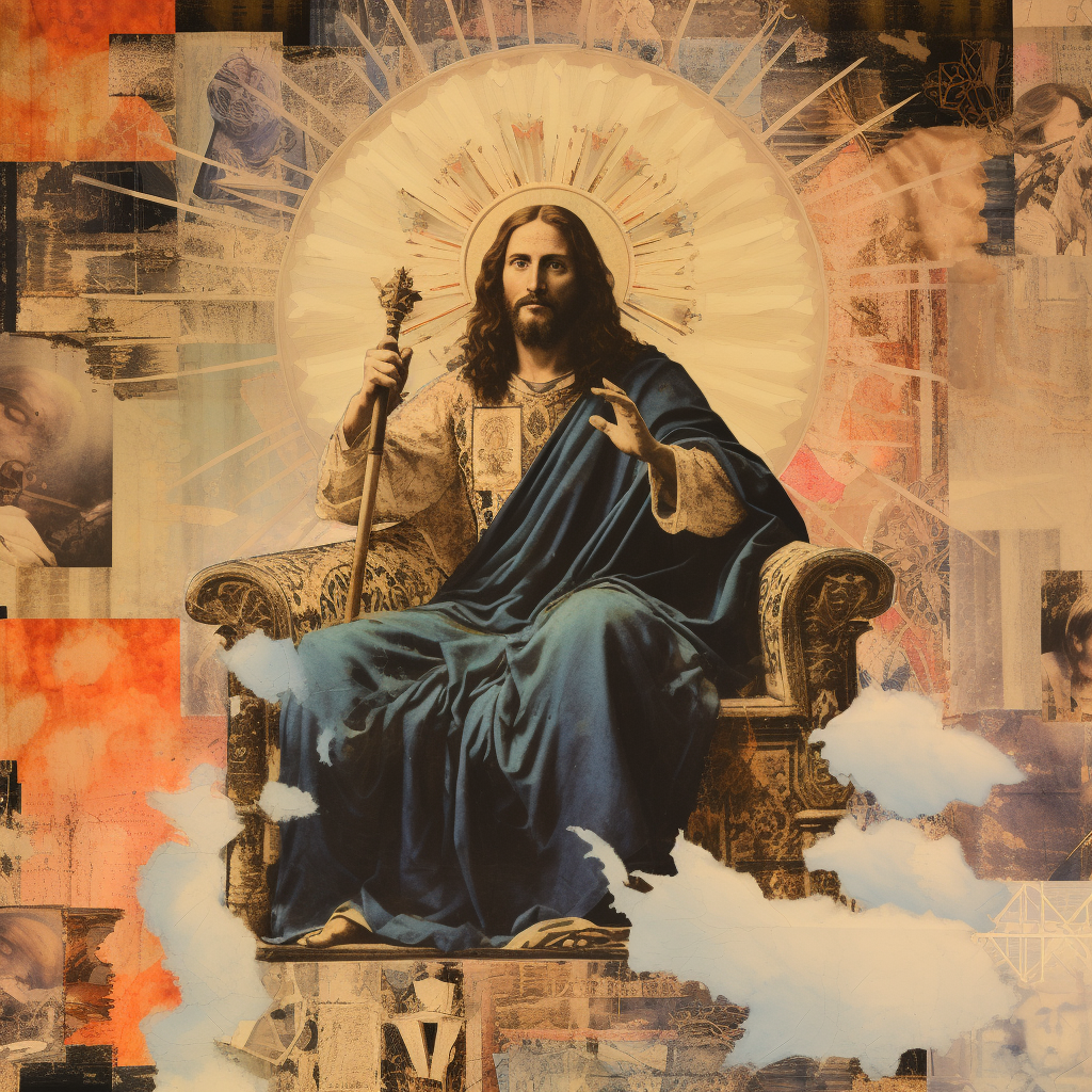 Jesus Rising from Dead Collage