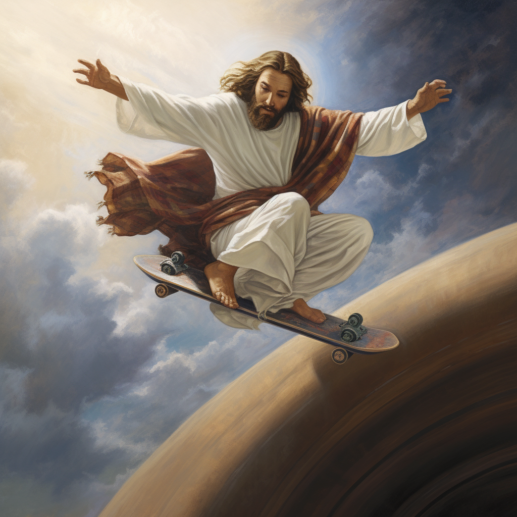 Jesus on Skateboard Renaissance