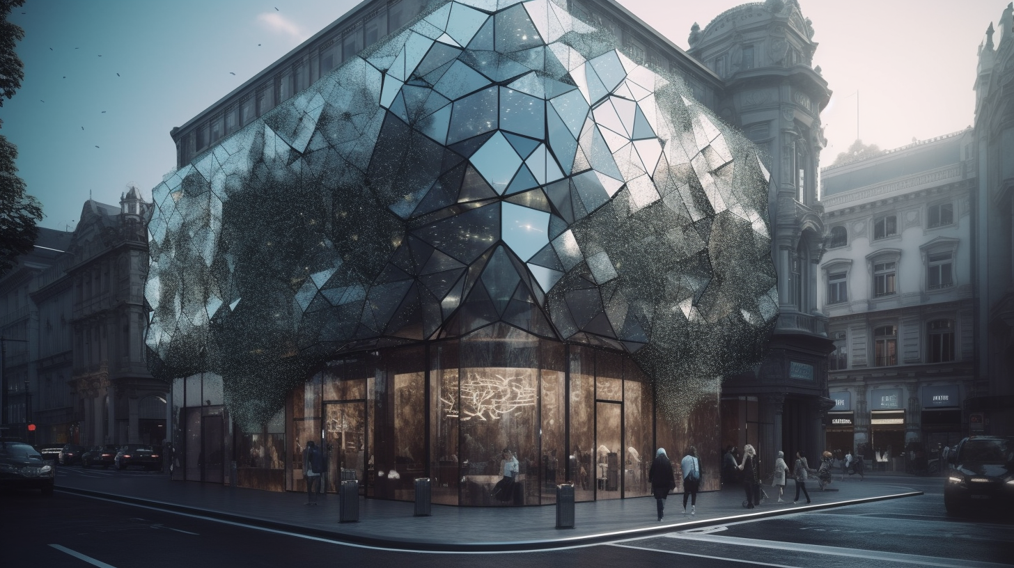 Beautiful Jewellery Store with Glass Facade