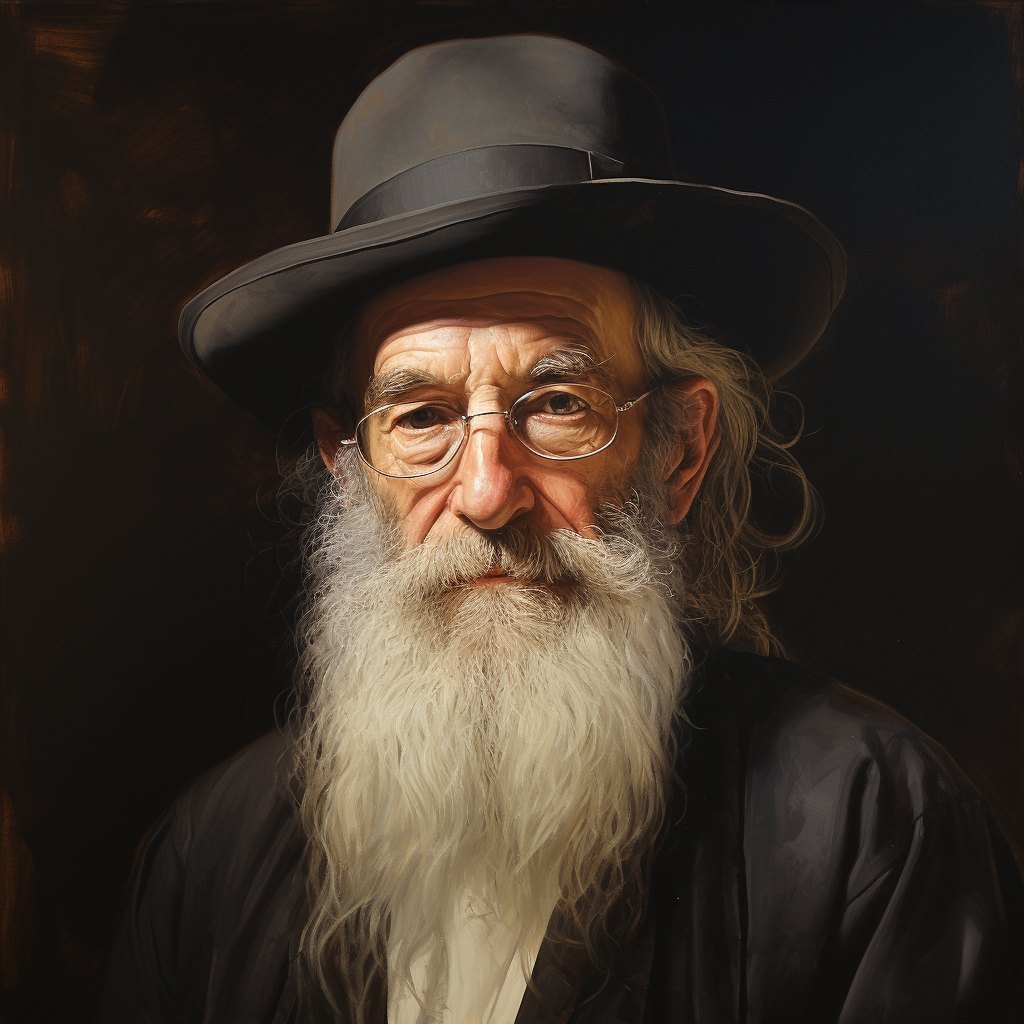 Hassidic Jewish man in traditional attire