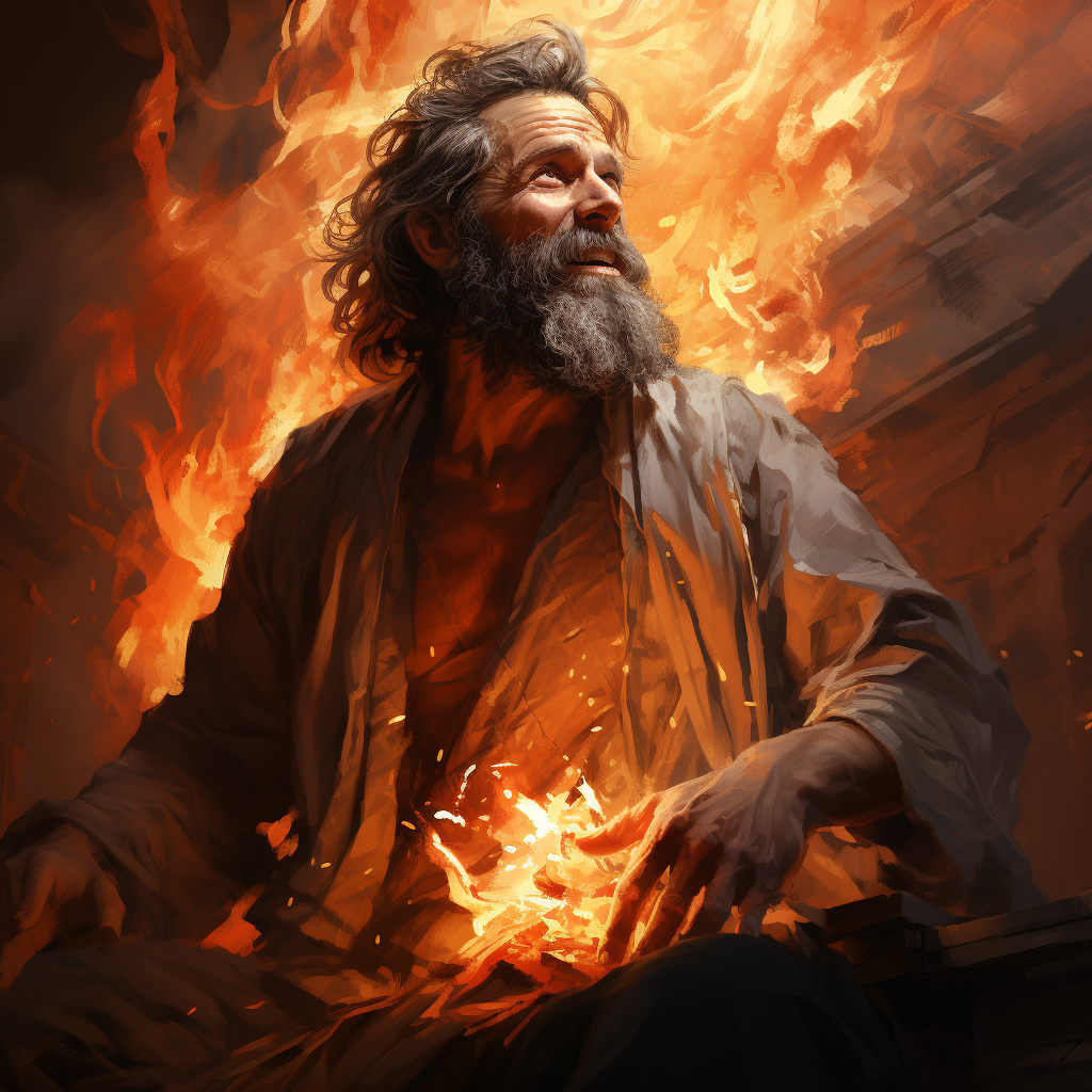 Vision of Jewish Man with Pillar of Fire