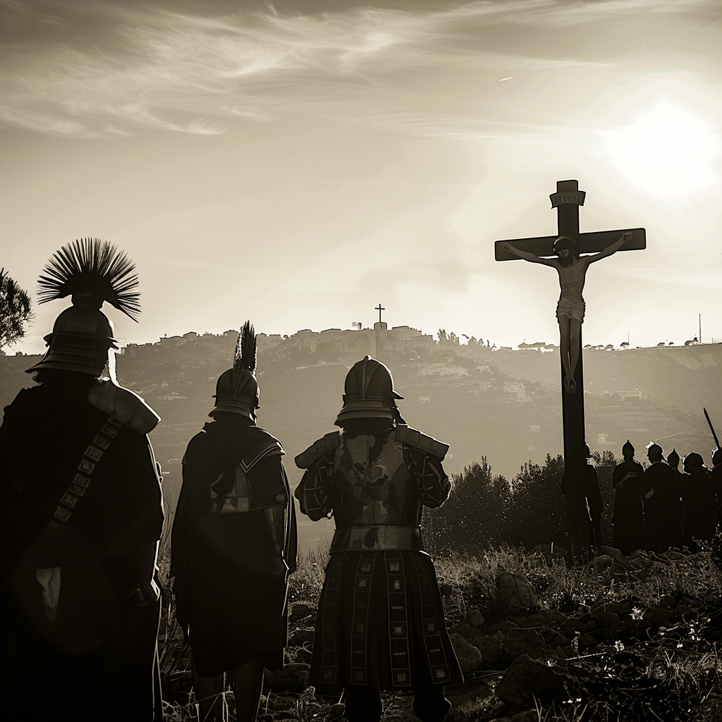 Silhouettes of Jewish Roman Centurion