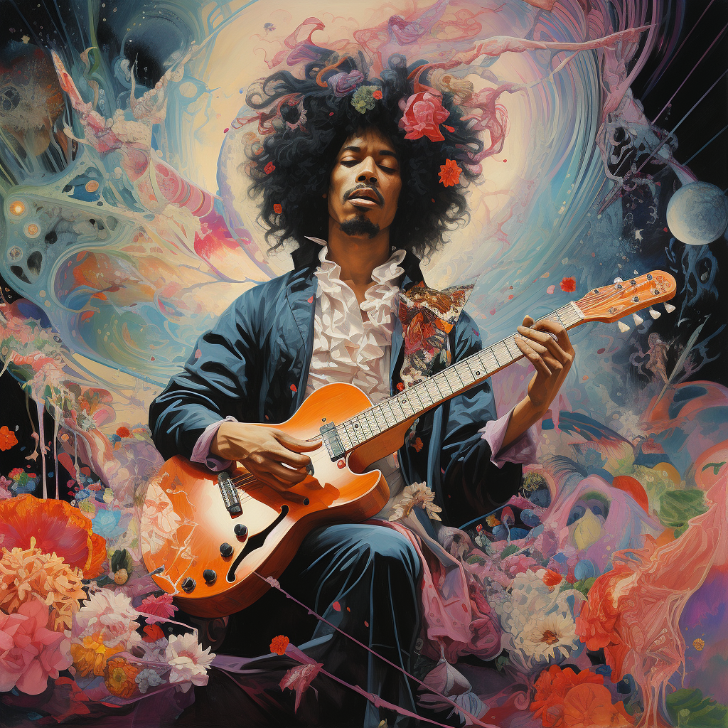 Jimi Hendrix Electric Dreamland Artwork