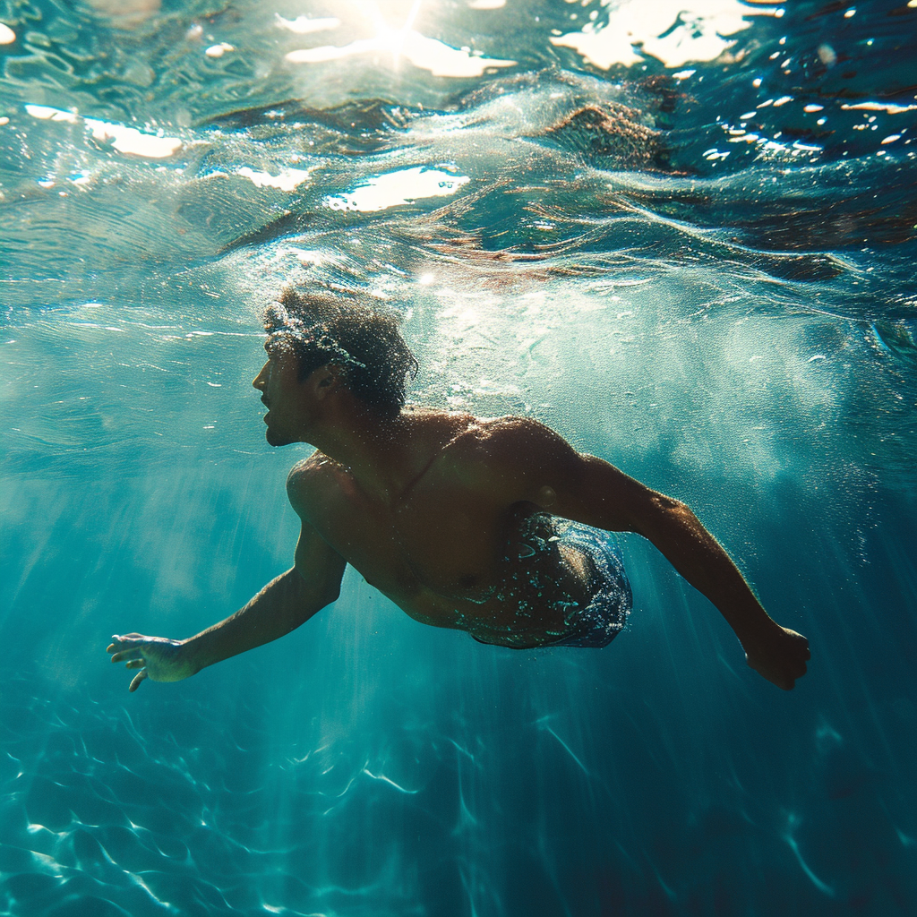 Jinbesan swimming in Iowan ocean adventure