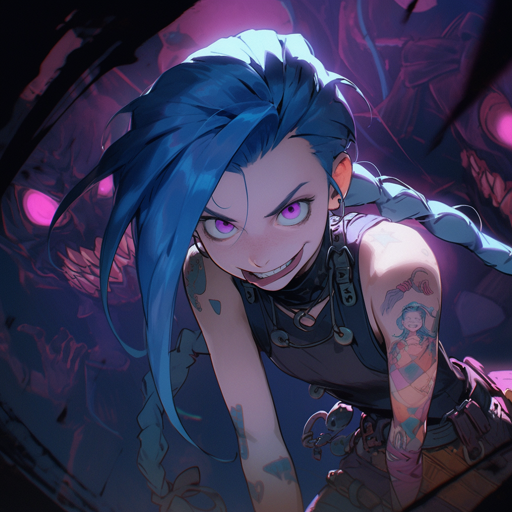 Jinx of League of Legends by Tsutomu Nihei - Niji