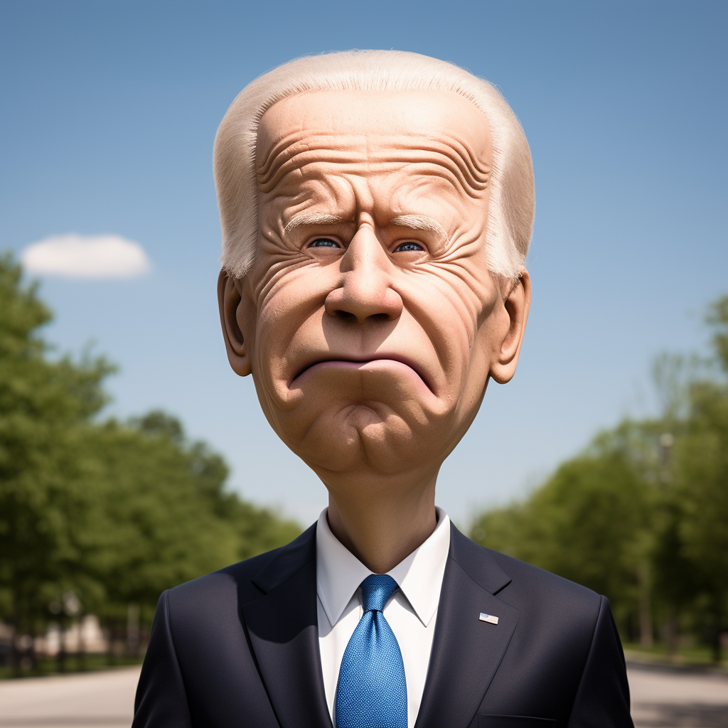 Joe Biden with a giant nose