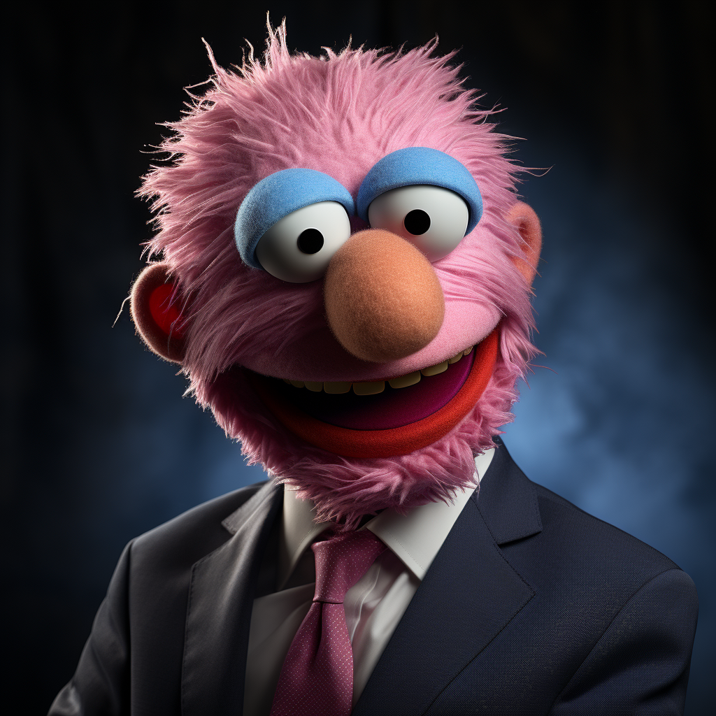 Joe Biden depicted as a Muppet