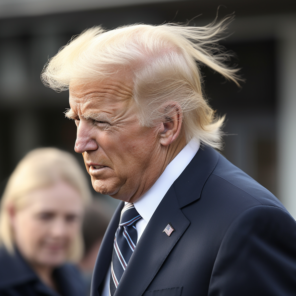 Biden with Trump's hair