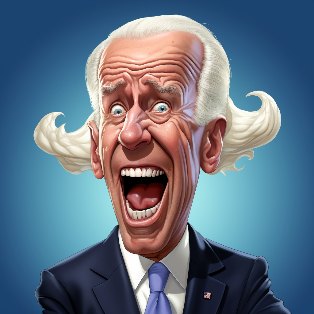 Joe Biden illustration by Ralph Bakshi