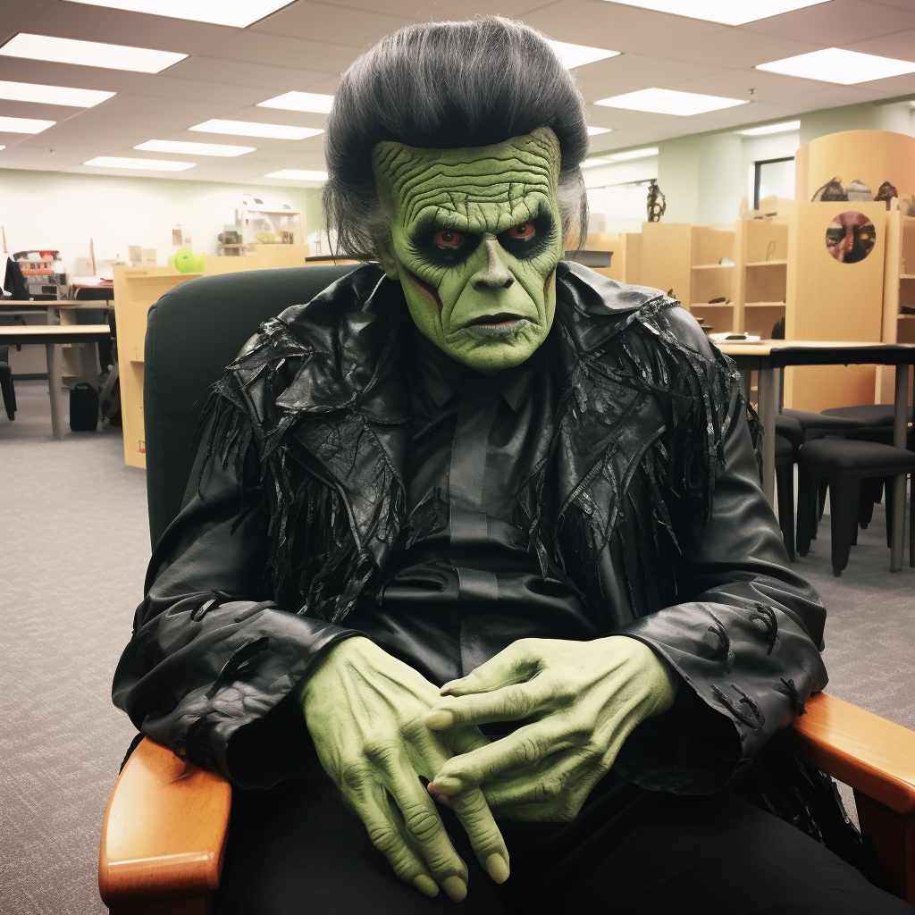 Former Canadian PM as Frankenstein