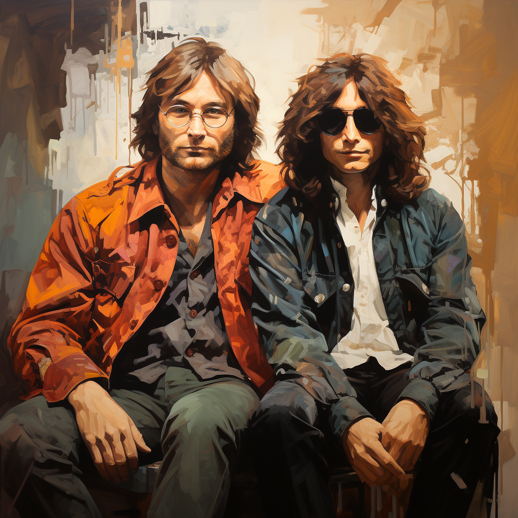 John Lennon and Yoko Ono Portrait