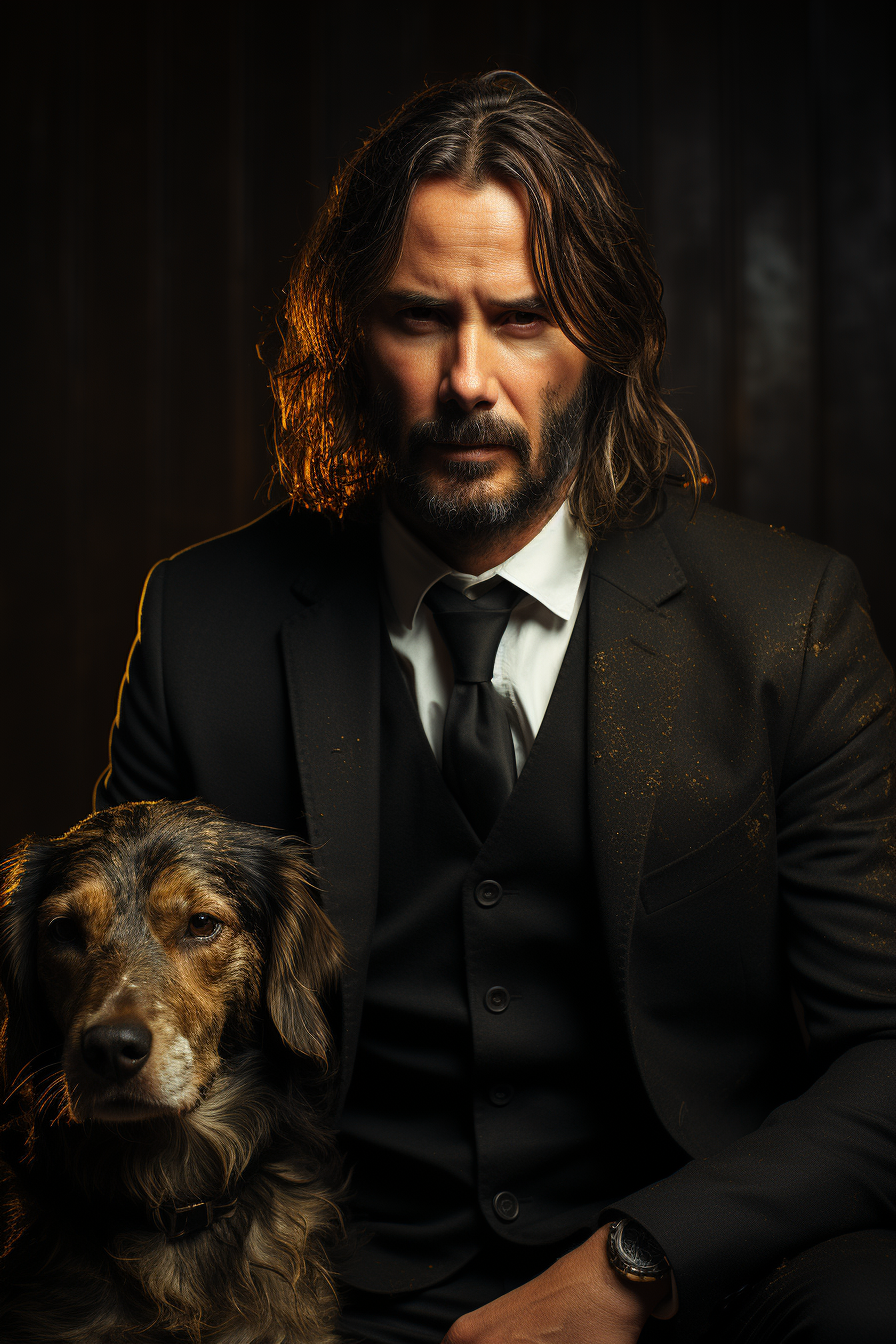 A faded photo of John Wick