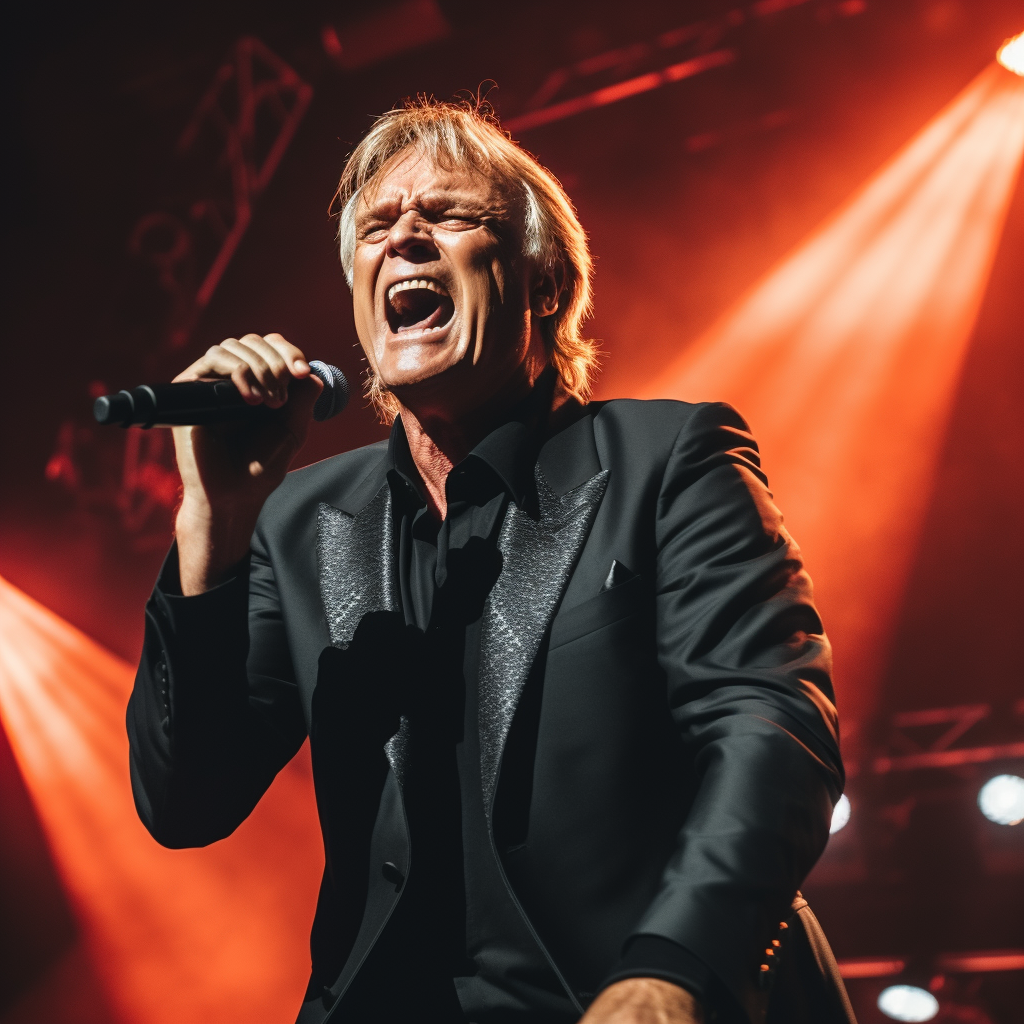 John Farnham performing in Singapore