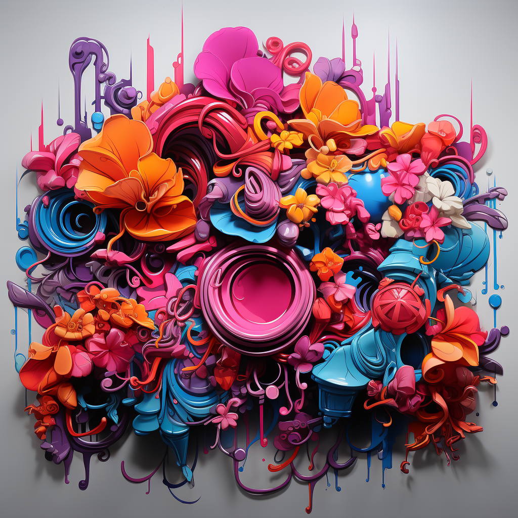 Colorful graffiti artwork by Johnfinn