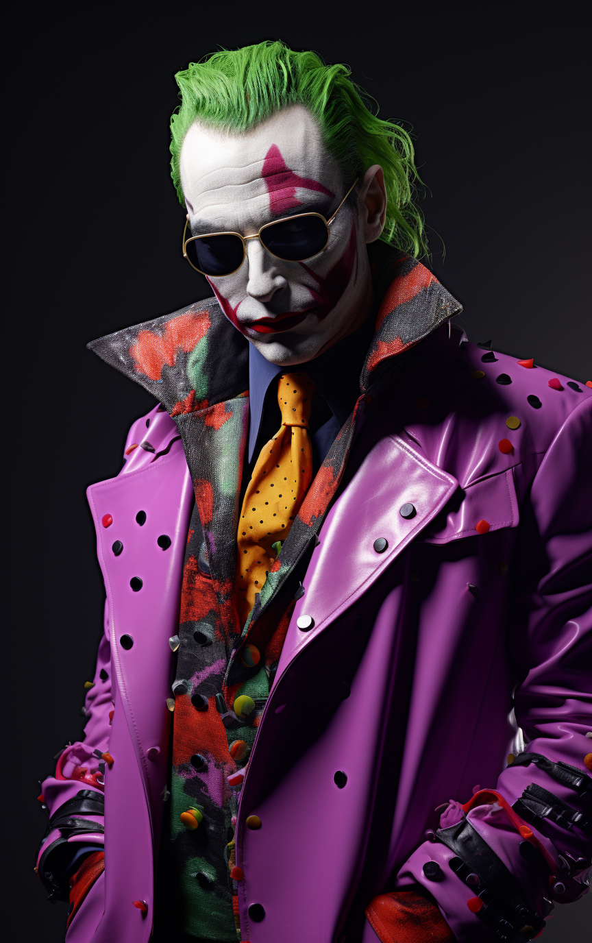 DC Comics' The Joker in rave fashion