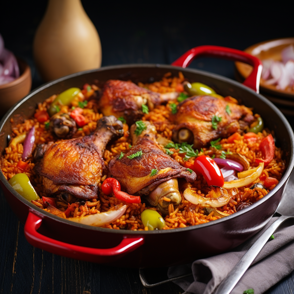 A plate of mouthwatering Jollof Rice