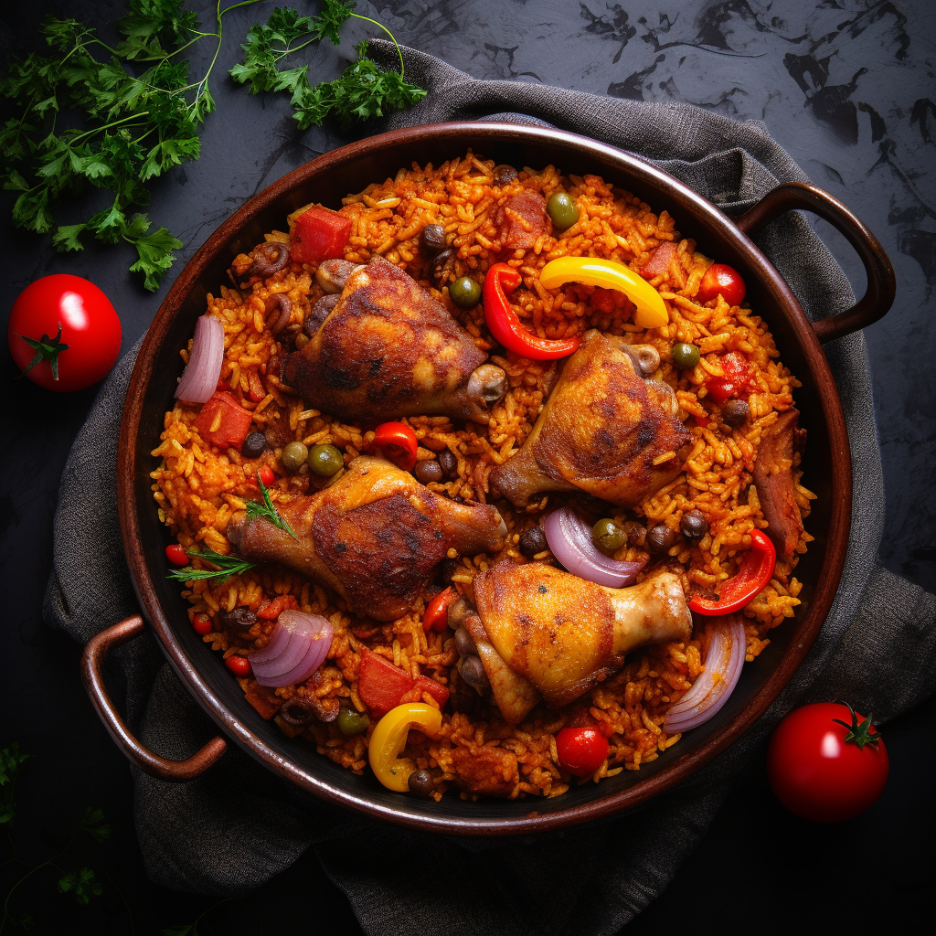 A plate of mouthwatering Jollof Rice