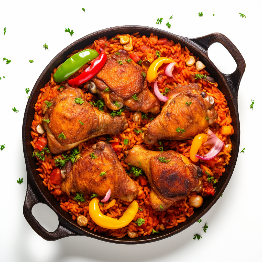 One-pot Jollof Rice with Chicken