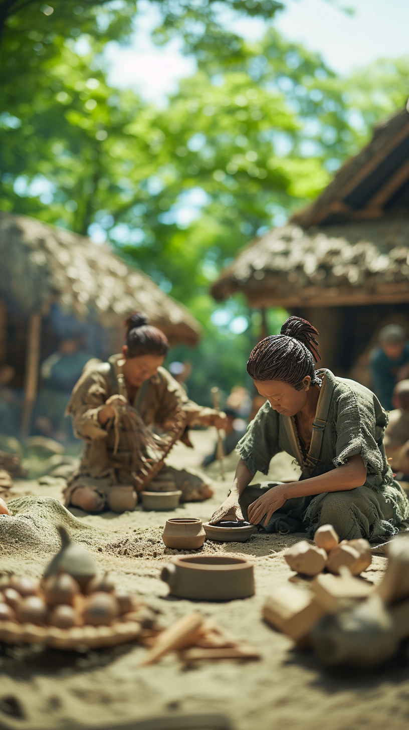 Jomon period part-time job scene photo