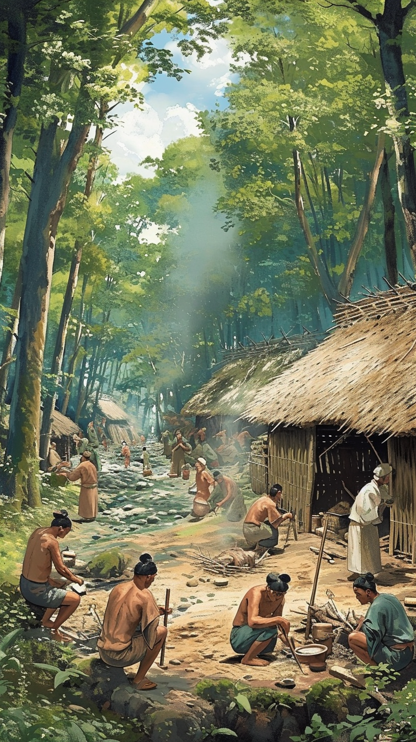 Jomon period part-time job scene