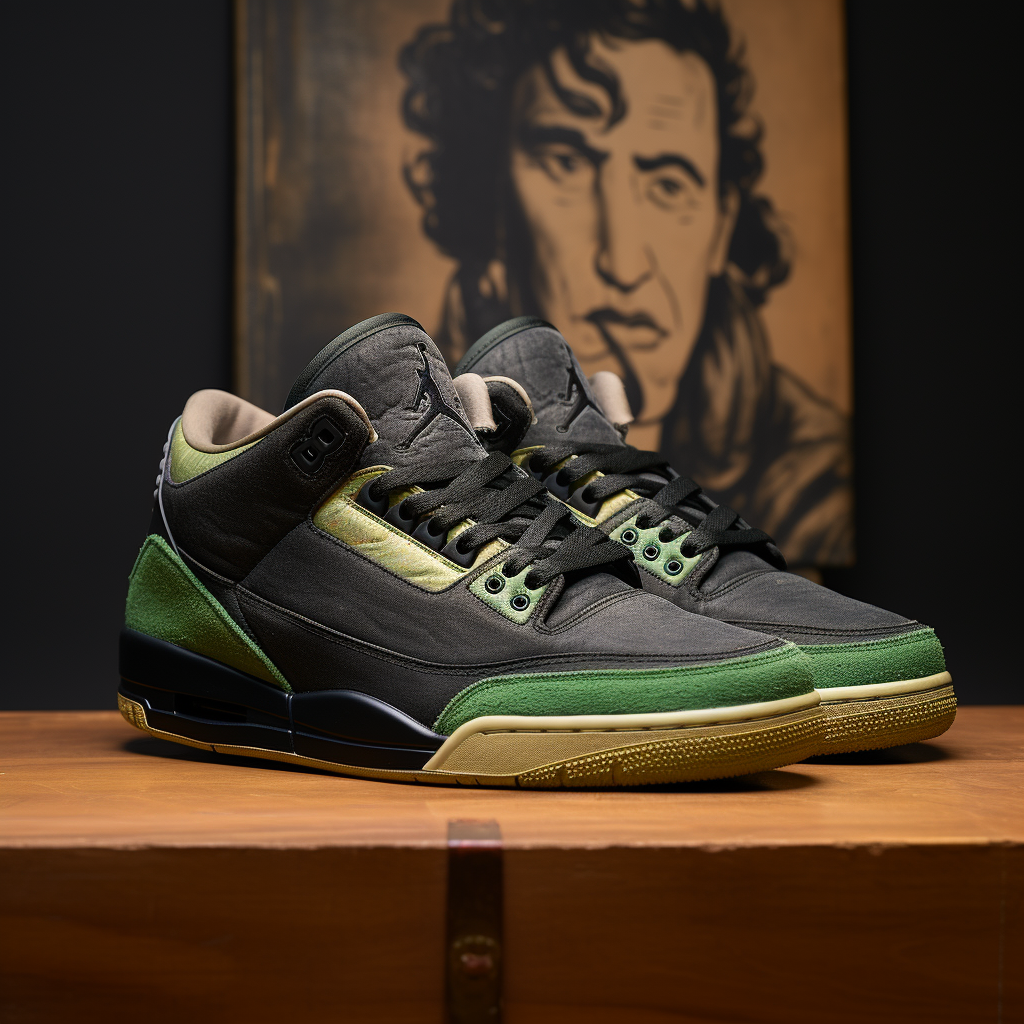 Bob Dylan inspired Jordan 3 sneakers