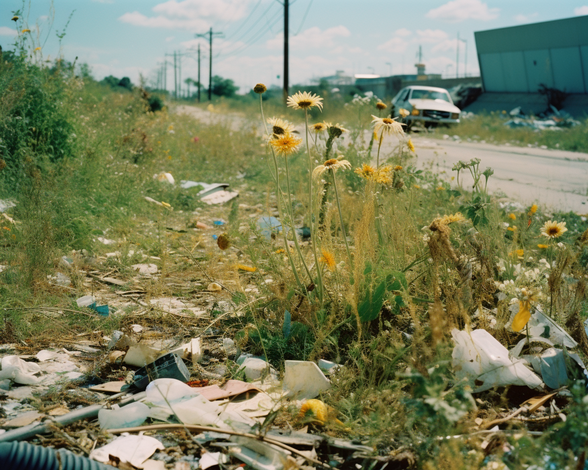 Midjourney Prompt - Abandoned and Overgrown Earth