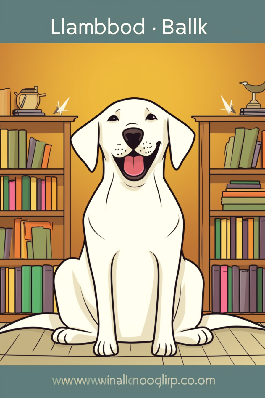 Happy Labrador Retriever Dog Coloring Page