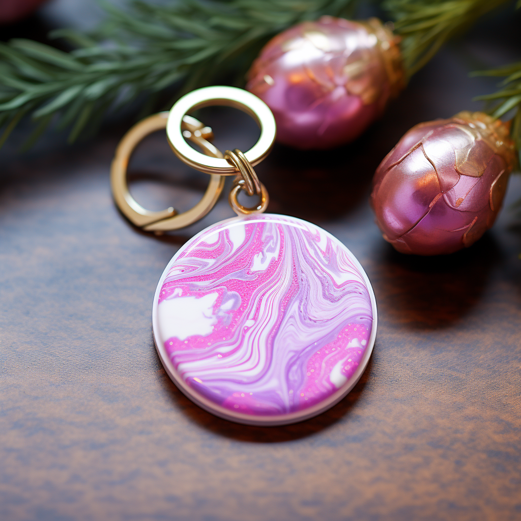 Colorful Joyka Resin Keychain