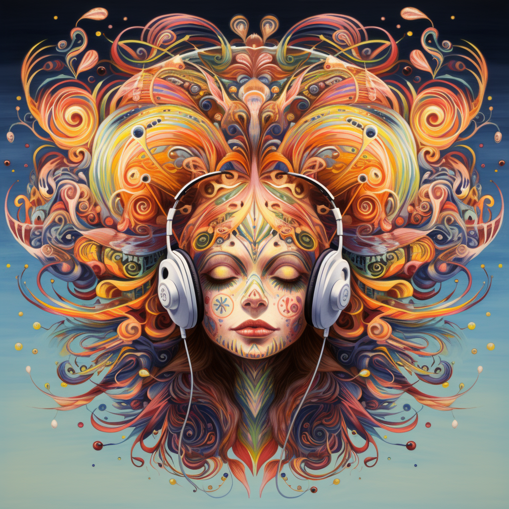 Listener enjoying monaural beats