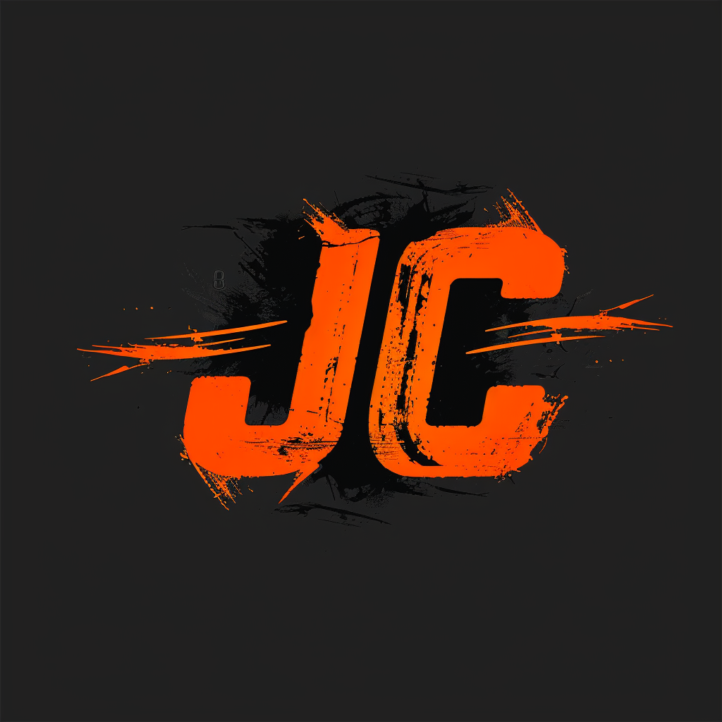 Judo Club Logo Black Orange