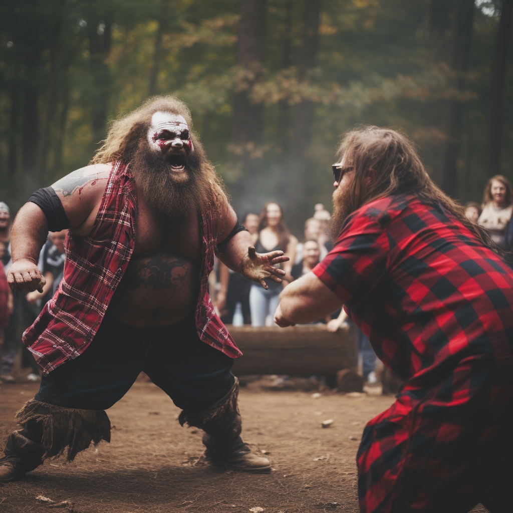 Intense Death Match between Juggalos and Lumberjacks