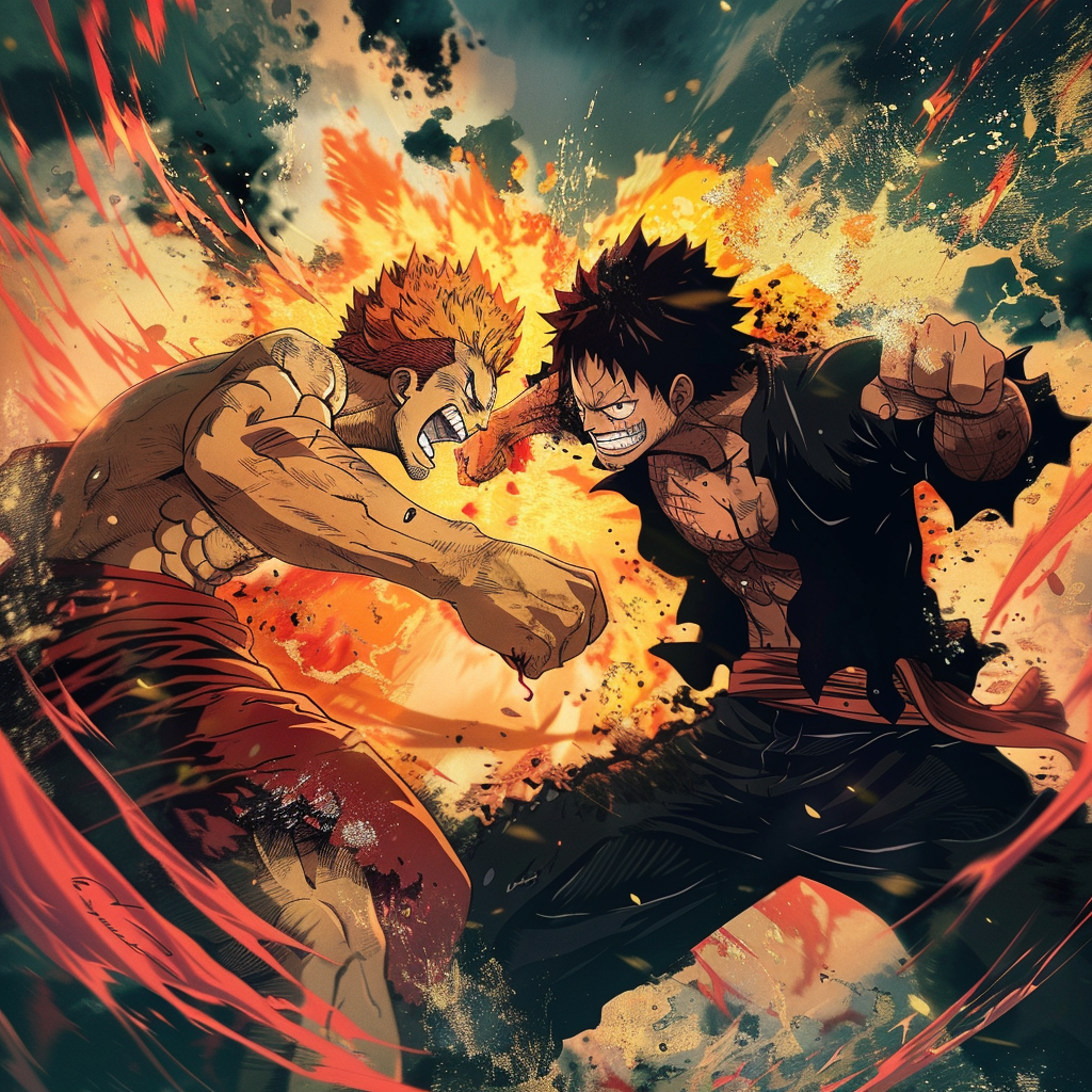 Gojo Satoru fights Monkey D Luffy