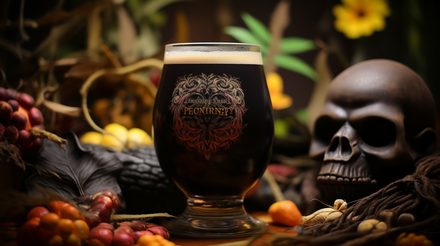 Haunted jungle with cacao vanilla stout