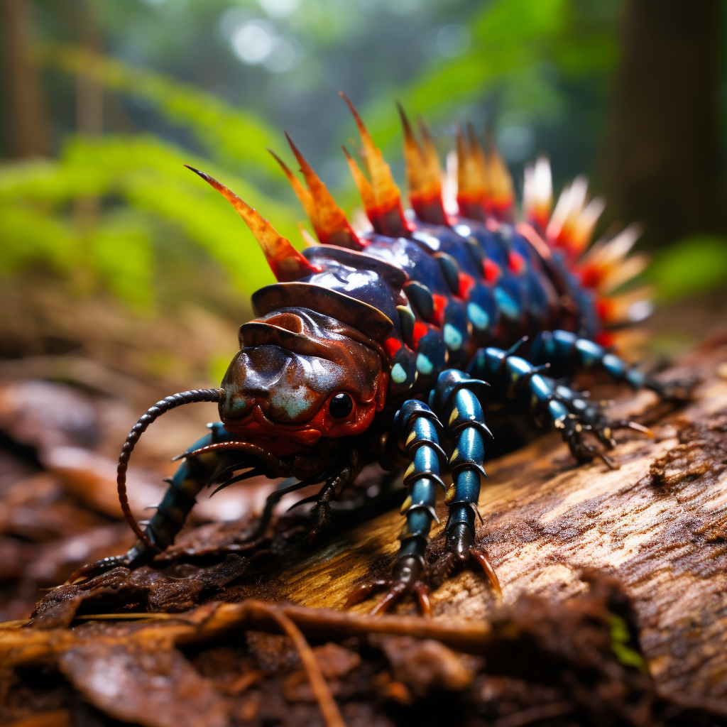 Jungle centipede in Southeast Asia