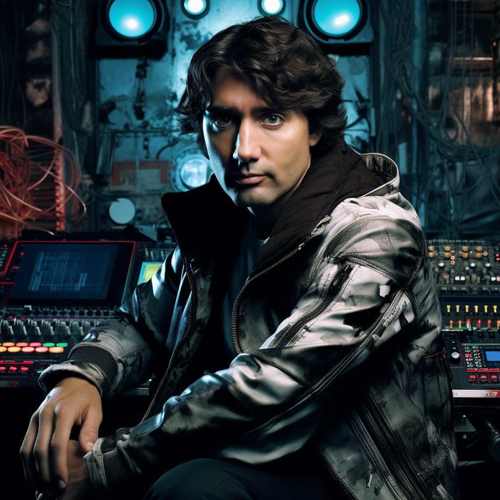 Justin Trudeau rocking the techno beats