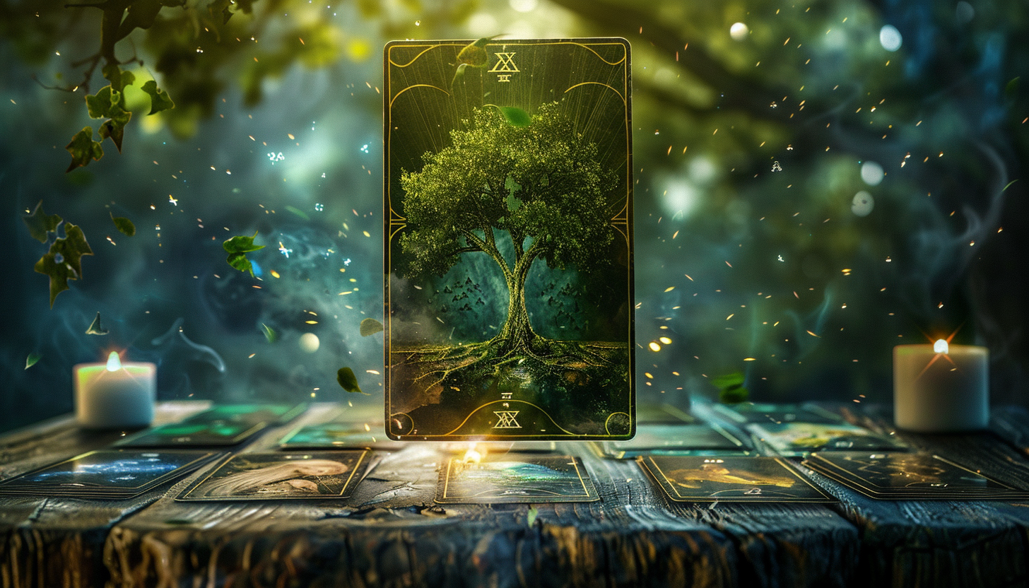 Kabbalistic Tree Tarot Cards UI