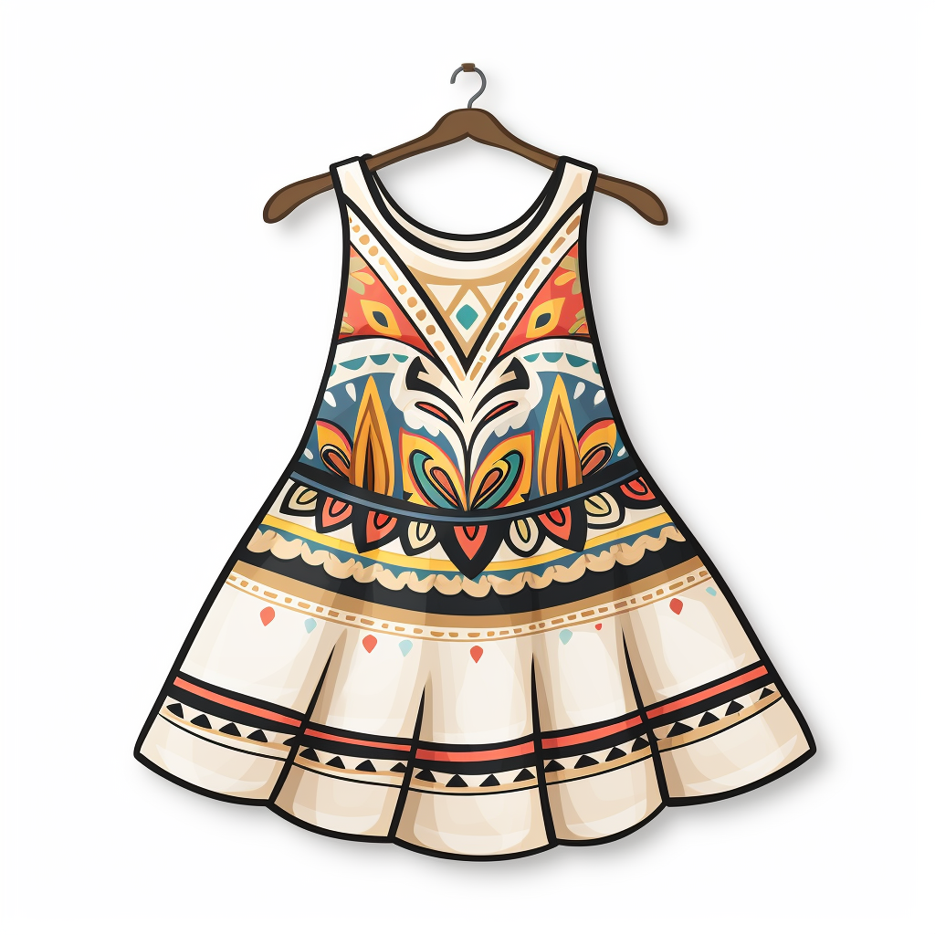 Kabyle dress on hanger sticker