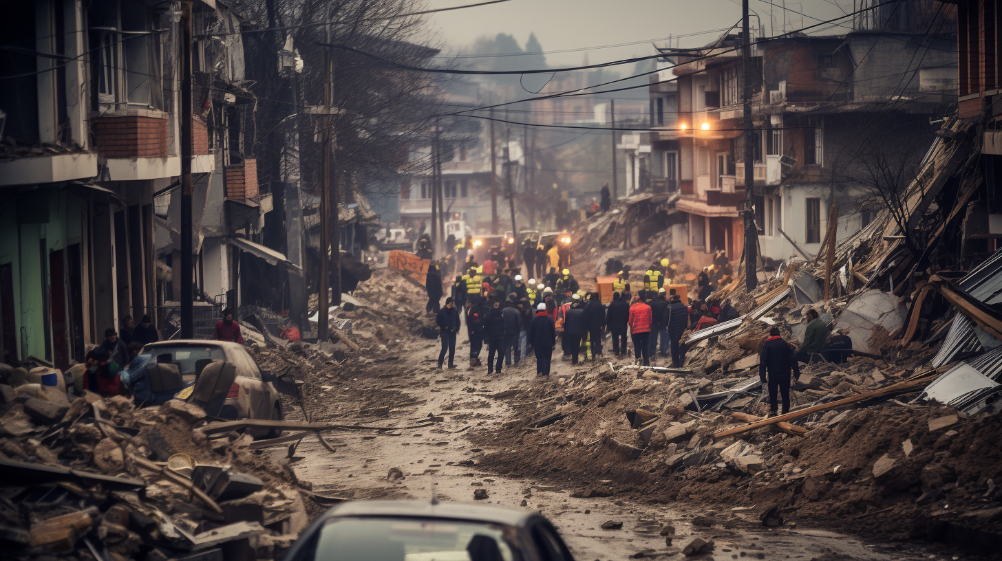 Kahramanmaraş earthquake chaos rescue live scene