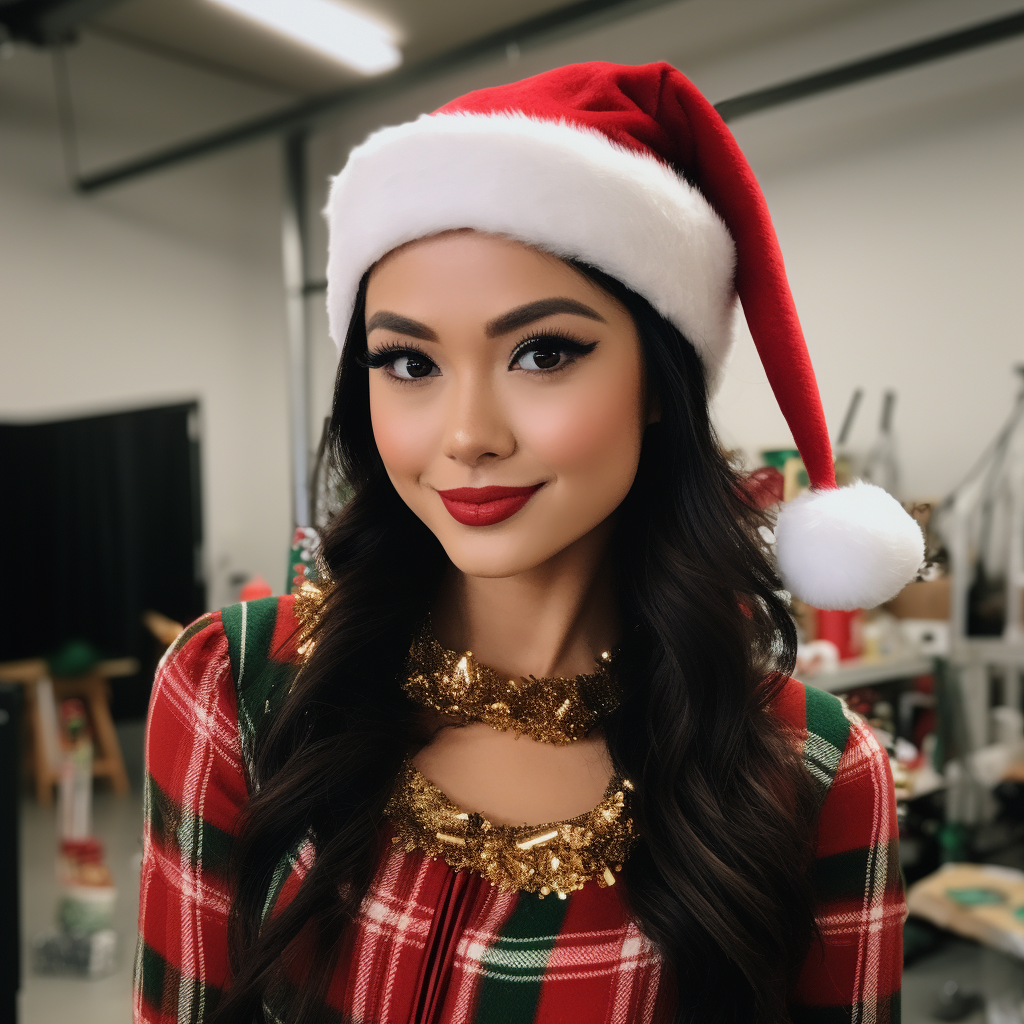 Kaileen Carmie as a Christmas Elf