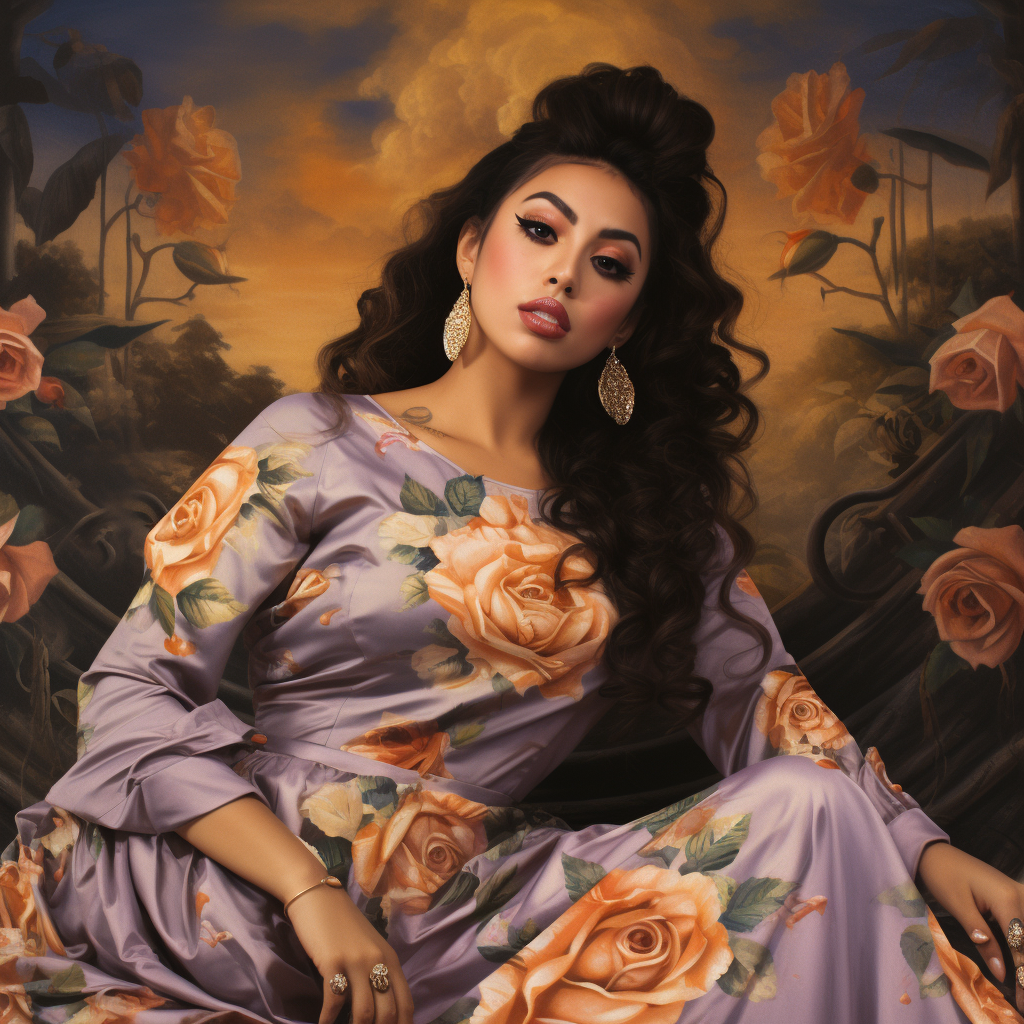 Kali Uchis Renaissance Inspired Portrait