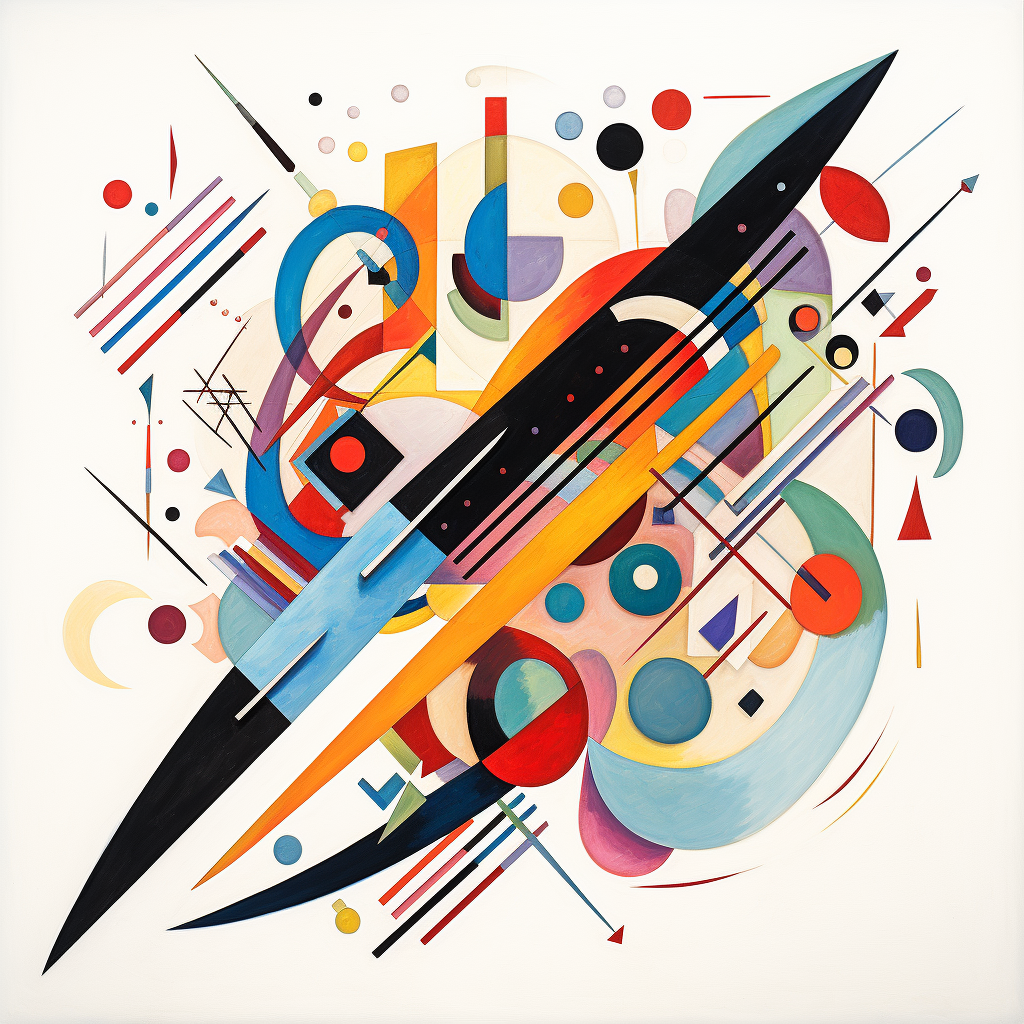 Artistic knife created by Kandinsky