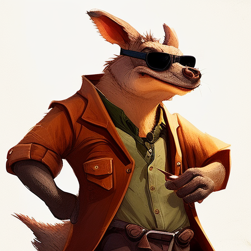 Kangaroo Jack with Sunglasses and Cigar