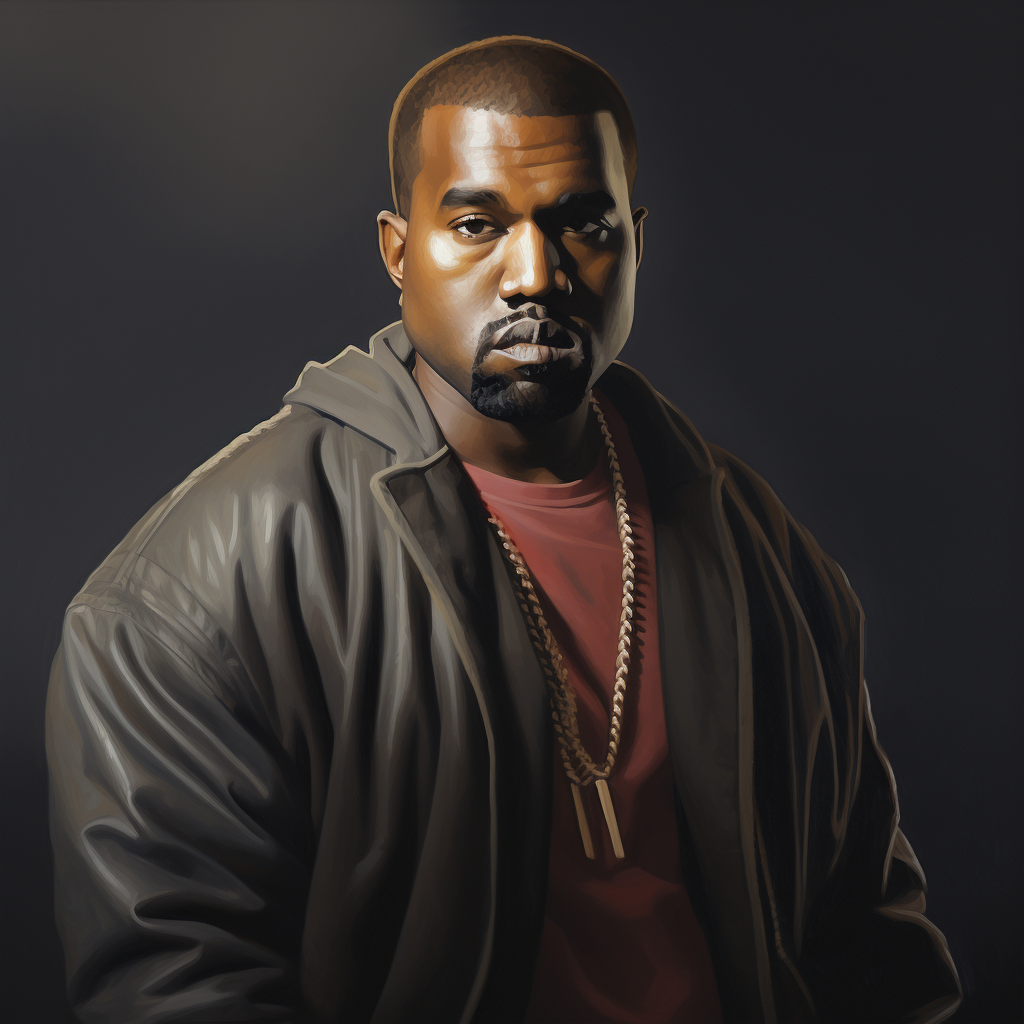 Gorgeous portrait of Kanye West