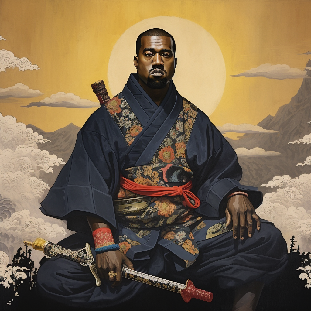 Kanye West as Samurai, Ukiyo-e Style