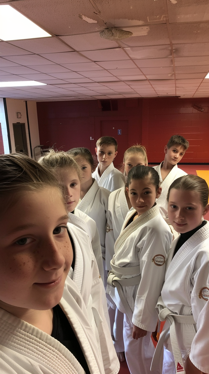 Karate Club Team Photo Dojo