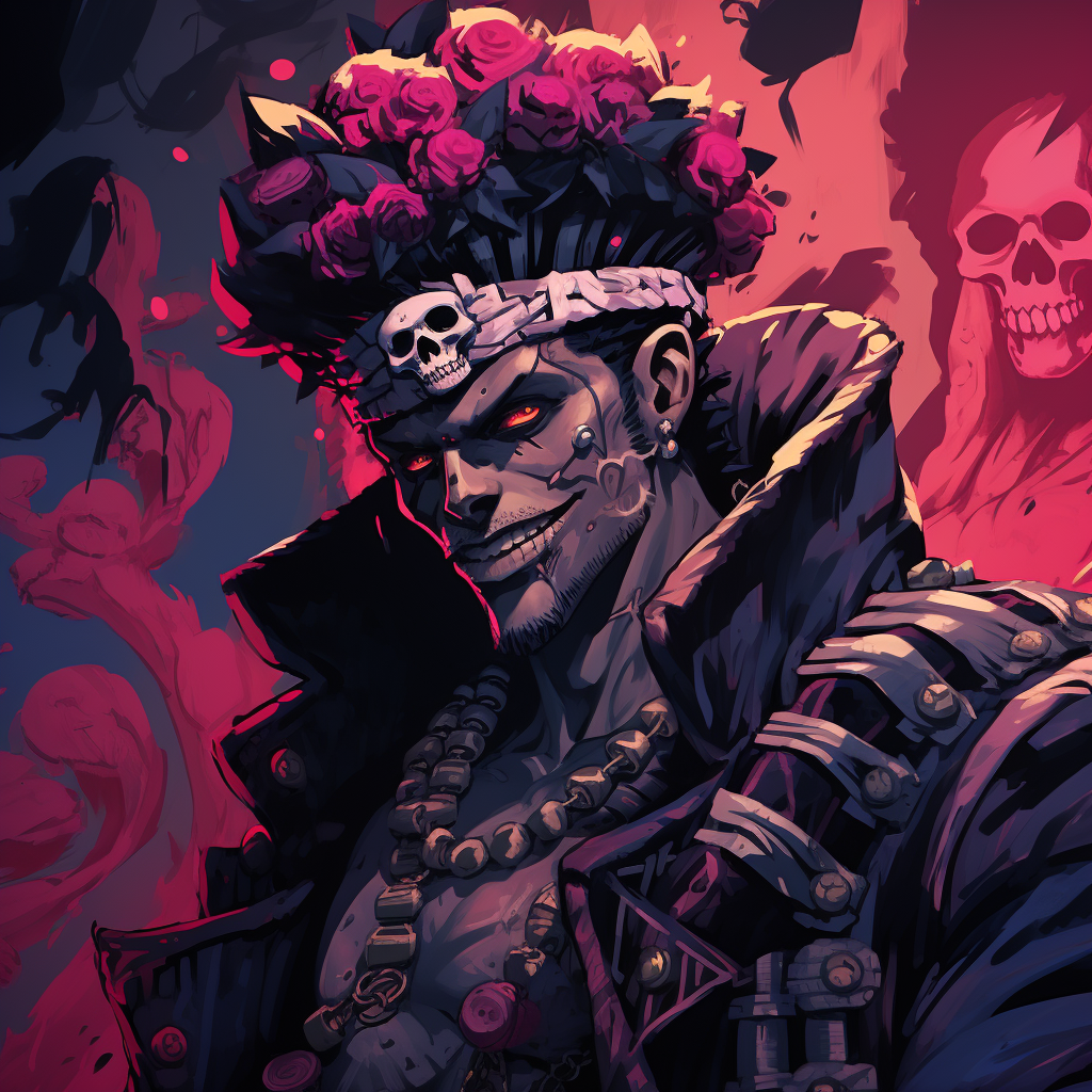 Katakuri from One Piece in 80's DND Art