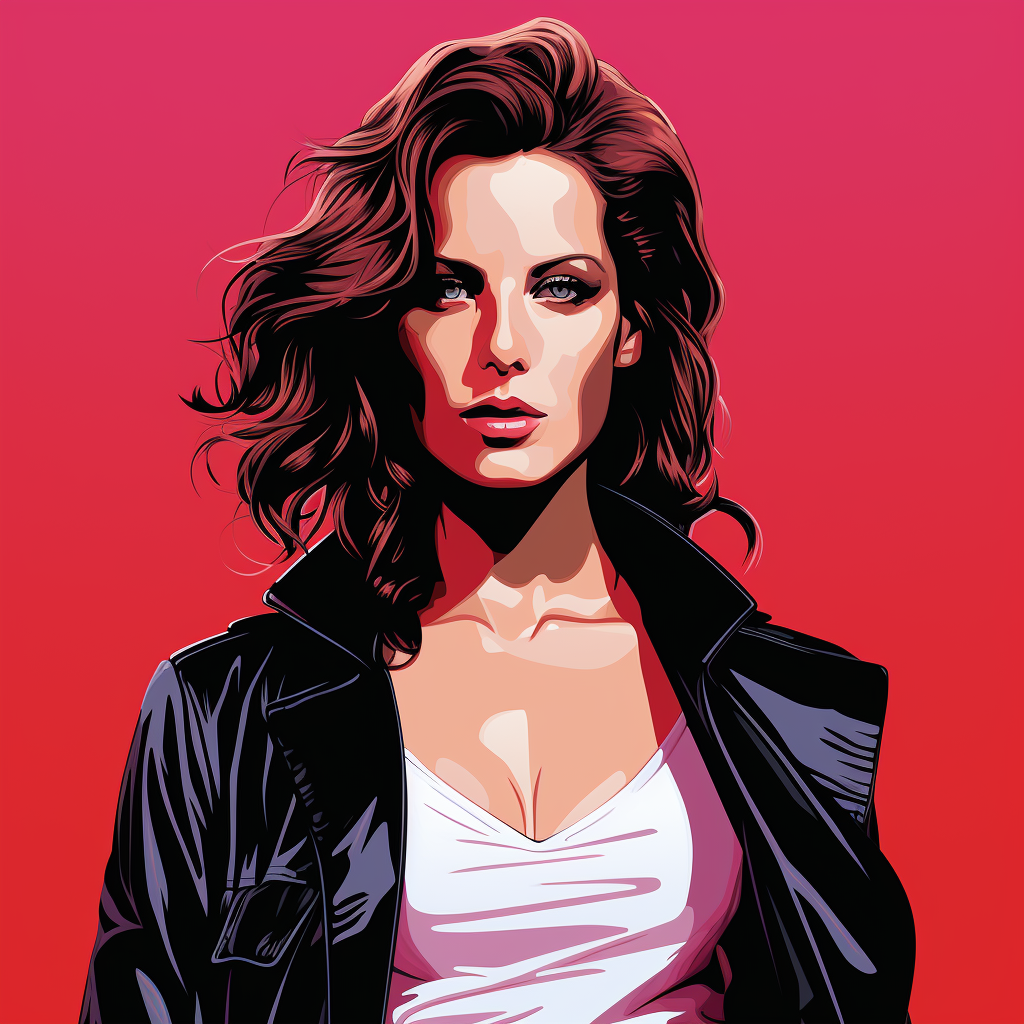 Kate Beckinsale Pop Art Illustration