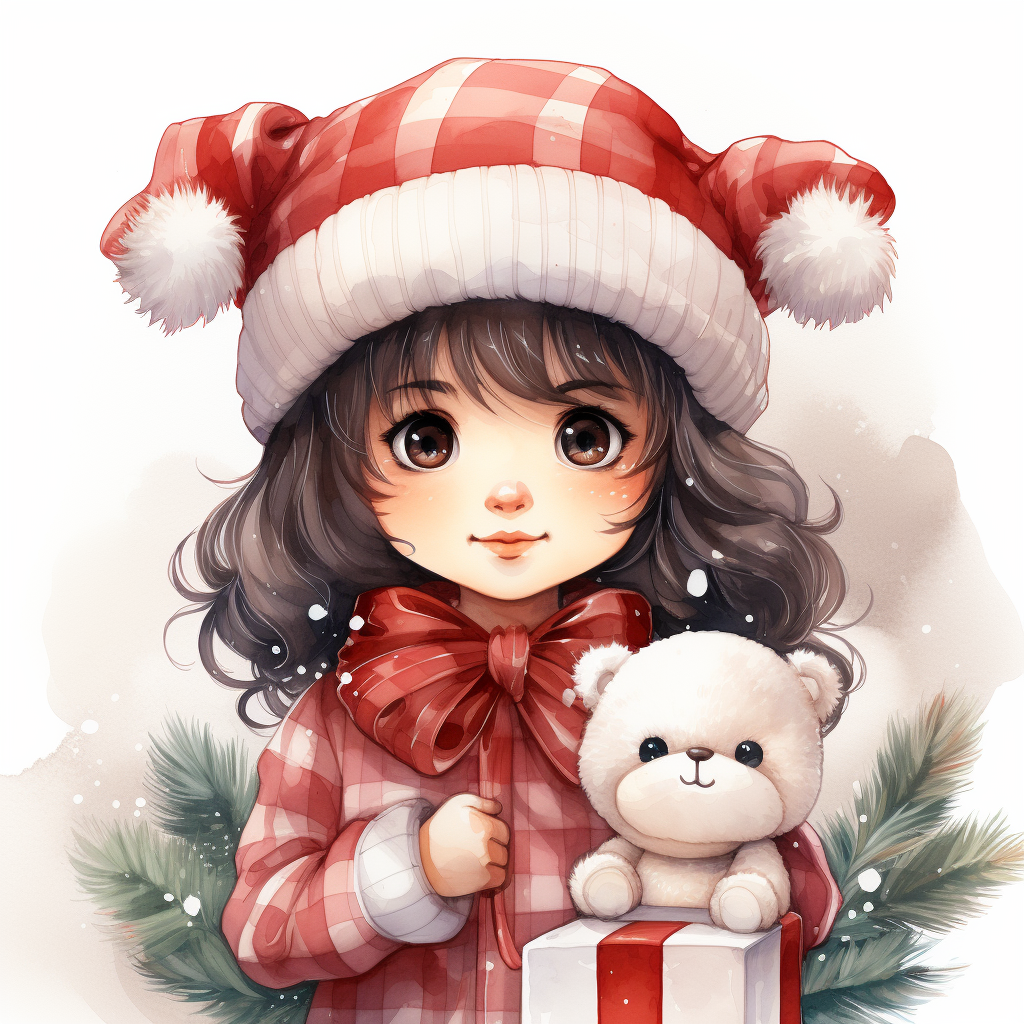 Adorable Kawaii Christmas Baby