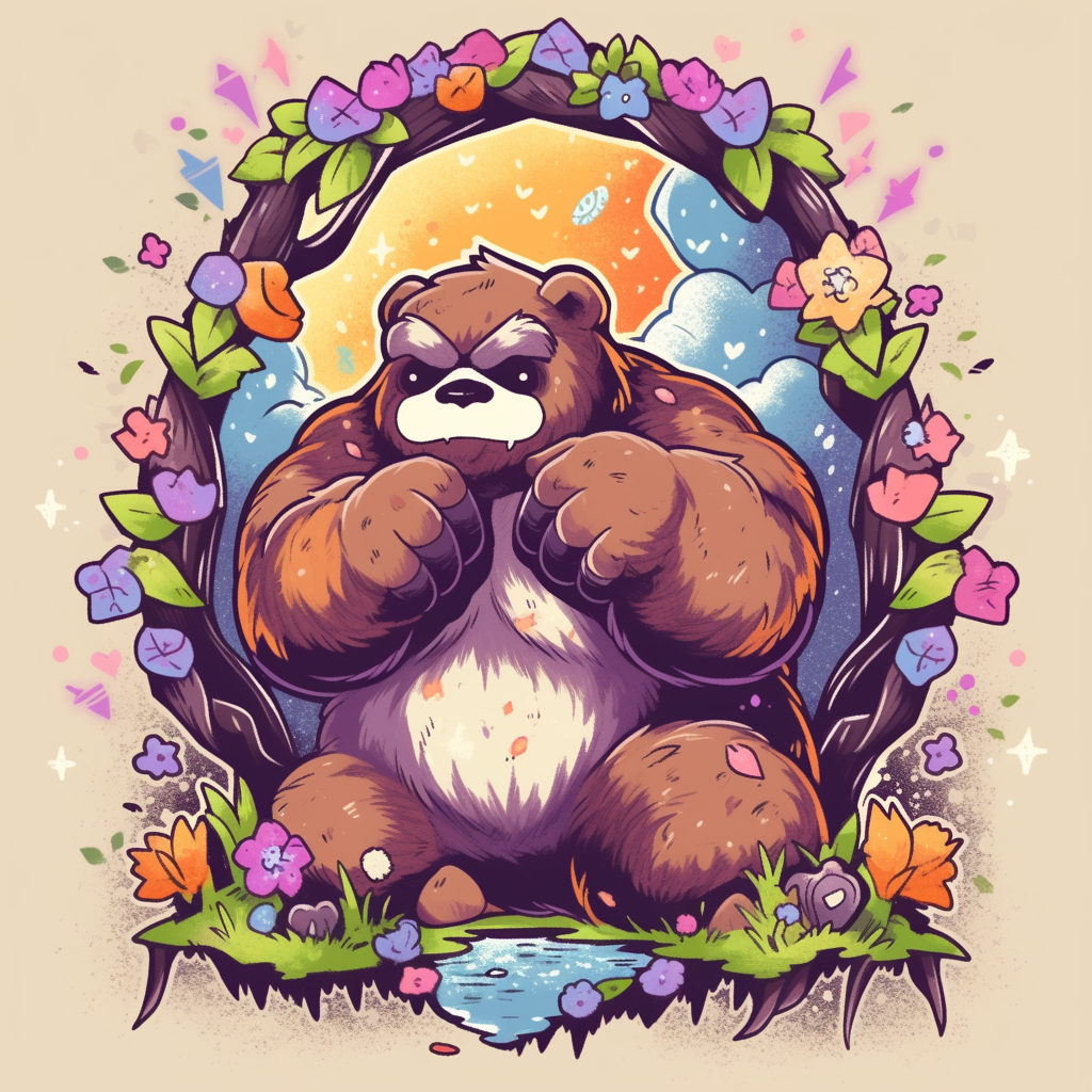 Cute muscle sloth t-shirt design