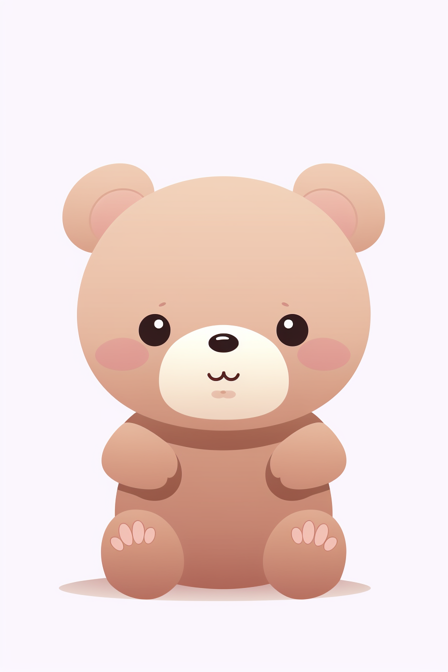 Cute Kawaii Bear Cartoon Image